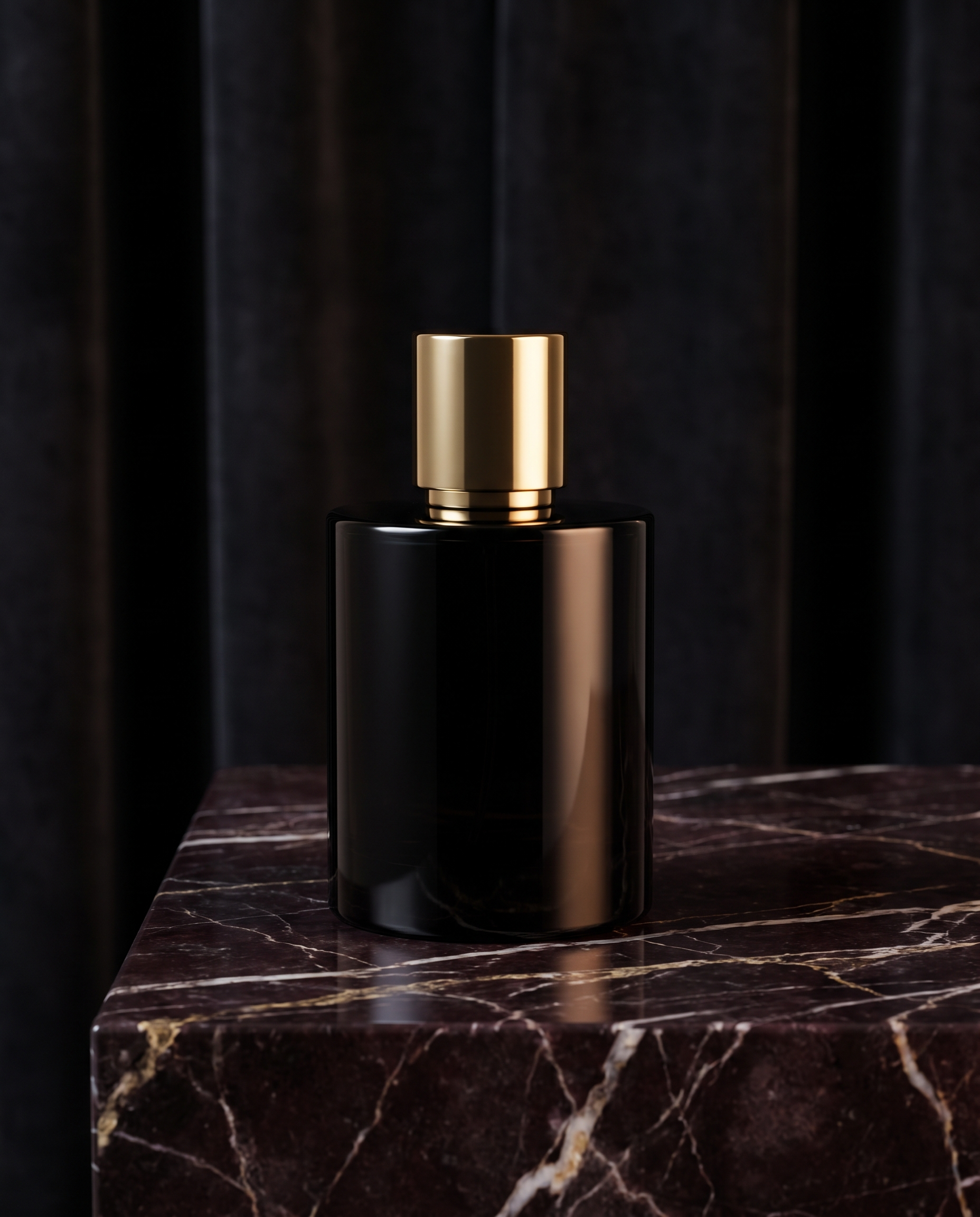 Men Fragrances - luxury black and gold perfume bottle